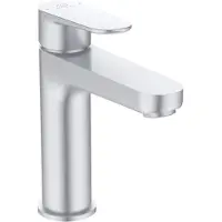 Ideal standard Mélangeur lavabo CERAFINE O H120, avec robinetterie Push-Open silver silver