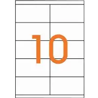 Agipa Étiquettes universelles, 105 x 57 mm, blanches, rectangulaires