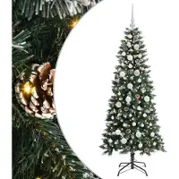 vidaXL Arbre de Noël artificiel vert 150 cm PVC, plastique et acier