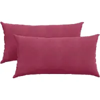 vidaXL Coussins de canapé 2 pcs Bordeaux 80 x 40 cm