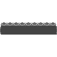 vidaXL Bordures de jardin, 30 pièces, 103 x 0,05 x 22 cm, acier, noir