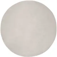 vidaXL Tapis antidérapant en fourrure synthétique Olite Beige Ø 120 cm Polyester