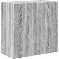 vidaXL Meuble TV mural gris Sonoma 59,5 x 31 x 60 cm Bois composite