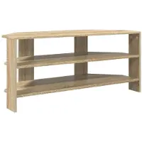 vidaXL Armoire TV d'angle Chêne Sonoma 102x40,5x45cm Matériau dérivé du bois
