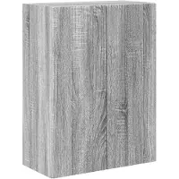vidaXL Meuble TV mural gris Sonoma 59,5 x 31 x 80 cm Bois composite