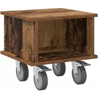 vidaXL Meuble TV Bois ancien 37 x 35 x 35 cm Bois d'ingénierie