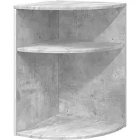 vidaXL Table d'appoint Gris béton 39,7 x 39,7 x 60 cm
