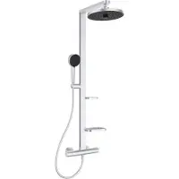 Ideal standard Alu+ Système de douche avec thermostat de douche apparent, BD583SI