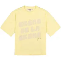 Garcia T-Shirt jaune / violet foncé / noir