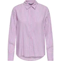ONLY Chemisier 'ONLBerit' bleu foncé / rose clair / blanc