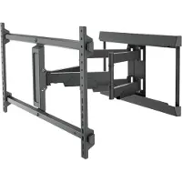 Goobay 71216 Pro Support TV mural Pro FULLMOTION (XL), noir - Support pour téléviseurs de 43 à 90 pouces (109 - 229 cm), max. 60 kg, entièrement mobile (pivotant, inclinable, latéralement v
