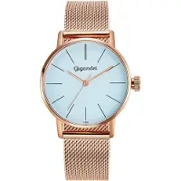 Gigandet Analogue pour femme avec mouvement à quartz japonais, étanche 30 m, boîtier acier inoxydable, (Horloge analogique)