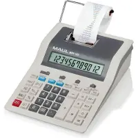 MAUL Calculatrice de bureau printing MPP 123 - grise (Fonctionnement sur secteur)