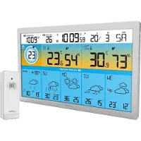 Technoline weerstation - WD 2500 - 373x228x30mm - zilver - met 1 buitensensor - TL-WD2500, Station météo, Argent