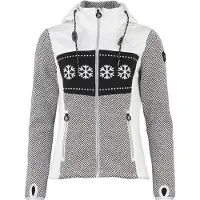 Mountain Peak Blouson à capuche zippé bi-matière femme