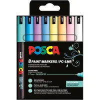 Posca Extra Fine Tip 8 Pc (401673) Marker Pen Multicolore Enfants