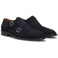 BOSS Chaussures monk en daim à double bride