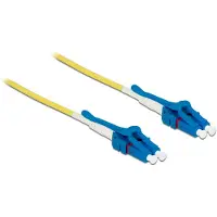 DeLOCK - Câble réseau - mode unique LC (M) pour mode unique LC (M) - 1 m - fibre optique - 9 / 125 micromètres - OS2 - sans halogène, uniboot - jaune