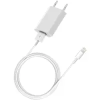 Avizar , adaptateur secteur USB avec câble de chargement pour Apple iPhone / iPad / iPod, blanc