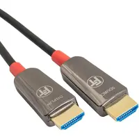 FeinTech VMI90200 Optisches HDMI Glasfaser-Hybrid Kabel 8K 60Hz / 4K 120Hz 48 Gbps 20 m (20 m), Câble vidéo, Noir