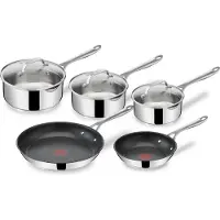 Tefal E304S544 cook's direct inox batterie de cuisine 8 pcs
