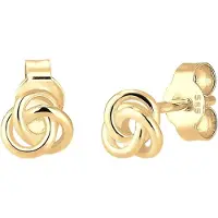 Elli PREMIUM Boucles d'oreilles 'Knoten' or