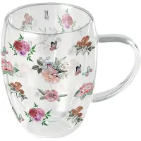 Ambiente Tasse En Verre Double Paroi ¿ Jardin Des Papillons