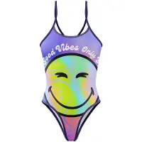 Otso Smiley World Vibes Swimsuit Violet M Femme