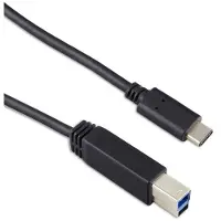 Targus - Câble USB - 24 pin USB-C (M) pour USB Type B (M) - USB 3.1 Gen 2 - 3 A - 1 m - noir - Europe