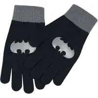 Batman Gants DC Comics de - - Logo - pour Femme - noir/gris - Taille Standard
