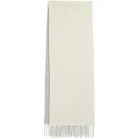 Ralph Lauren pour femme. 455954371002 Écharpe en laine à franges blanc crème (OSFA), Casuel