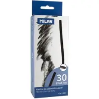 Milan Boîte De 30 Bâtonnets De Charbon Naturel (cylindrique Ø 6-8 Mm)
