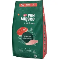 PAN MIĘSKO Nourriture Pour Chiens Avec Du Bœuf Aux Herbes Et Du Lapin 20kg