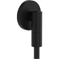 Hansgrohe FixFit Fine S - Connexion flexible douche, murale avec clapet anti-retour, coude