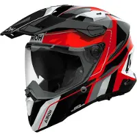 Airoh Commander 2 Skip, casque d aventure ,Rouge/Noir/Blanc ,L