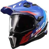 LS2 Mx701 Explorer Hexa Full Face Helmet Bleu XS