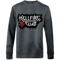 Stranger Things Sweat-shirt de - Hellfire Club - S - 4XL - pour Homme - gris foncé - Taille L