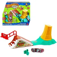 Hot Wheels Skate-Set Dessert Track Skatepark Skateboard Fingerboard Shoes