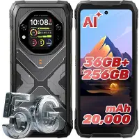 Oscal Smartphone robuste Tank 1, batterie 20000 mAh, 5G, IP69K, 12 Go de RAM, 256 Go de stockage, modèle militaire, NFC
