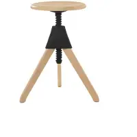 Magis Jerry – The Wild Bunch Le Tabouret Pivotant Natural 7011 | Black 1754 C
