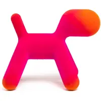 Magis Puppy Dog Ottoman Small | 12 Fuchsia | Orange (indoor)