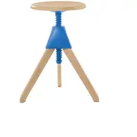 Magis Jerry – The Wild Bunch Le Tabouret Pivotant Natural 7011 | Light Blue 1781 C