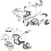 Arai Tour-x4 Helmet Air Vent Kit Argenté