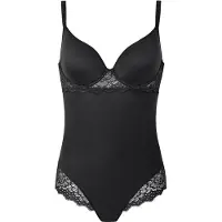Simone Pérèle Femmes, Body, Simone PÃrèle Caresse 3D Spacer Body 12A541 Zwart 75B, Noir, (75 B)