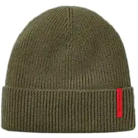 The Mountain Studio Cashmere Mix Rib Beanie Vert