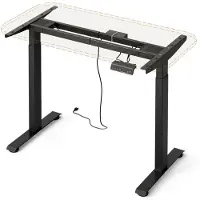 Vicco Pieds de table Elevate Noir 2 moteurs, Model 57977