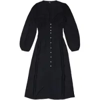 Billabong Cool Night Long Sleeve Long Dress Noir S Femme