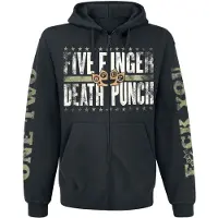 Five Finger Death Punch Sweat-shirt zippé à capuche de - Locked & Loaded - M - 3XL - pour Homme - noir - Taille L