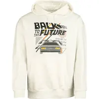 Back To The Future Sweat-shirt à capuche de - M - 3XL - pour Homme - blanc - Taille 3XL