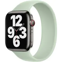 Apple Bracelet Boucle unique en Silicone Watch | 38/40/41/42 mm - Taille 6 - Mineral Green